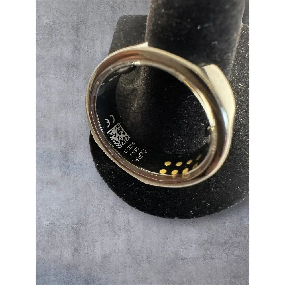 Oura Ring Gen3 Heritage Size 11 Black EUC Smart Health Tracker